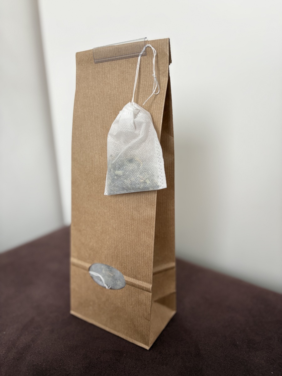 brauner blockbodenbeutel